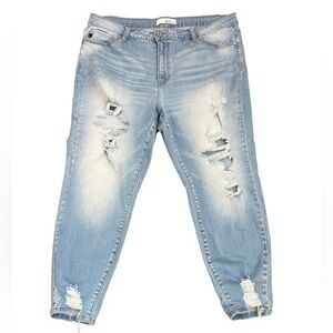 KanCan High Rise Distressed Skinny Jeans